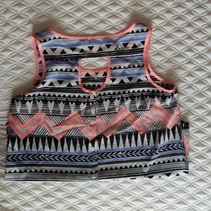 Tribal pattern tank top